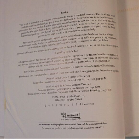 Eat Up Slim Down 150 Delicious Recipes For Weight Loss 2008 HC Annual Recipes - Picture 4 of 12